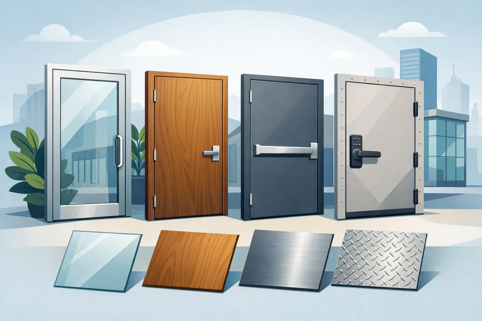 Best Commercial Entry Door Materials Compared