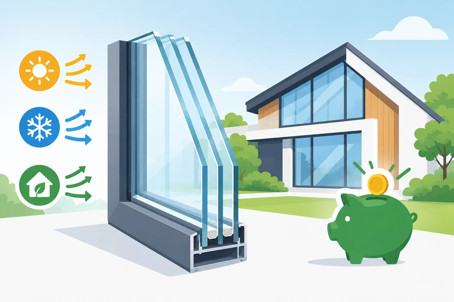 Triple Glazing Savings for Better Building Envelopes